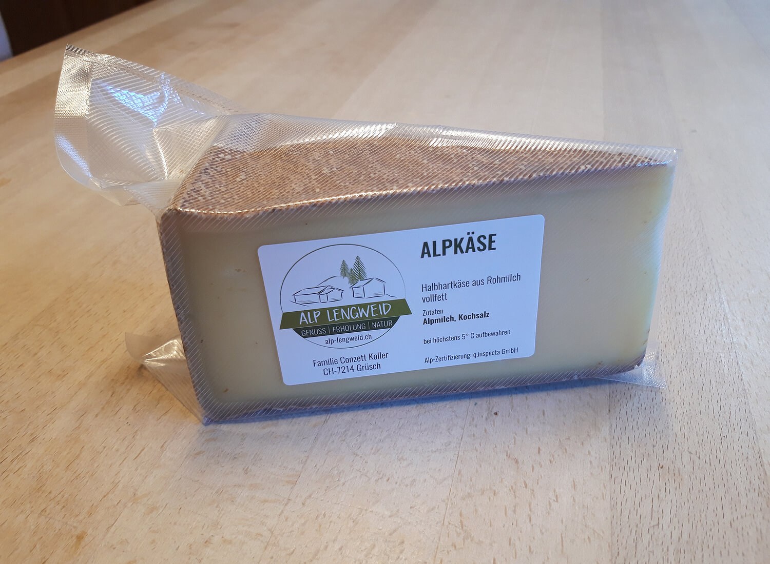 Alpkläse abgepackt